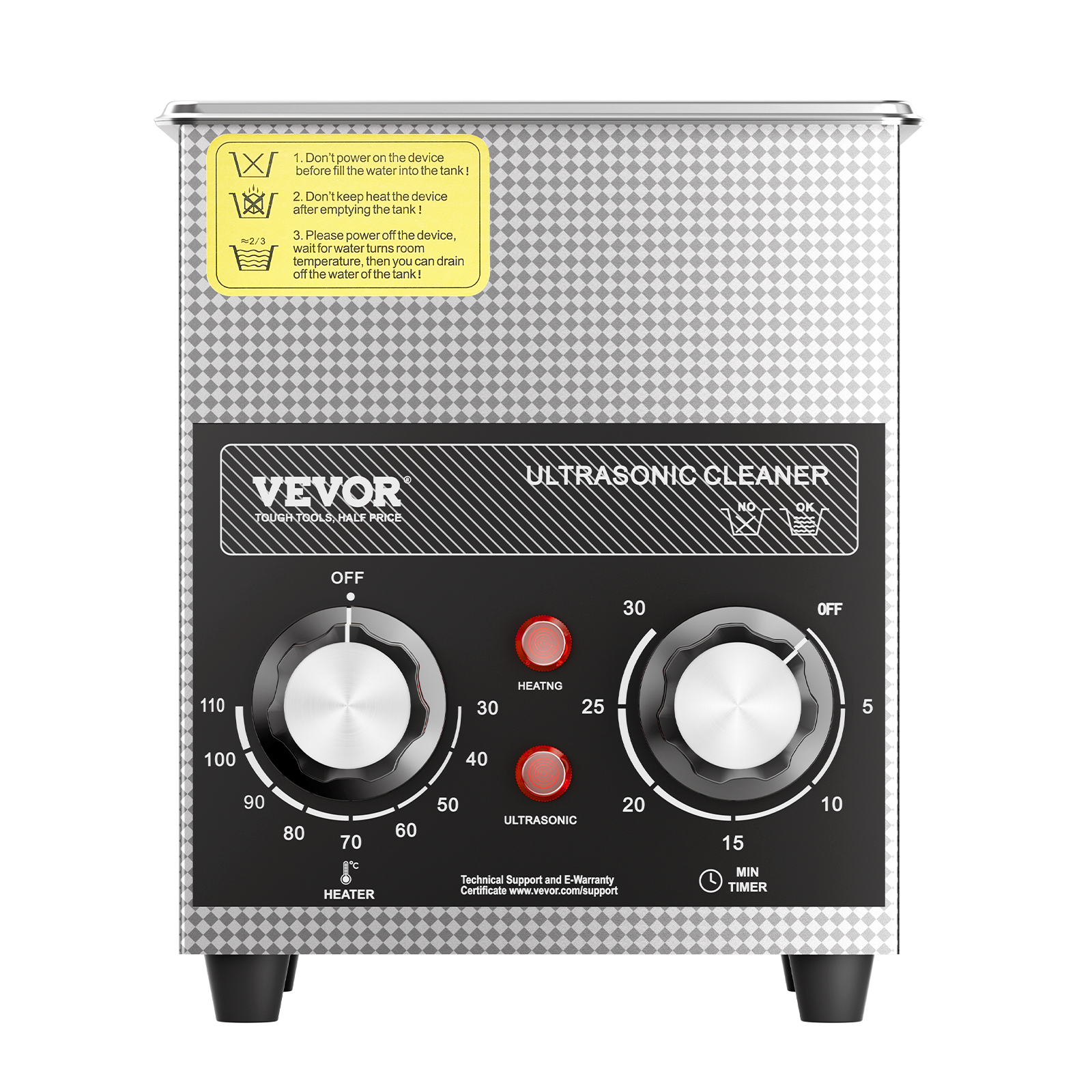 VEVOR ,2/3/6/10/15/22/30L Ultrasonic Cleaner with Heater Timer & Sonic Machine