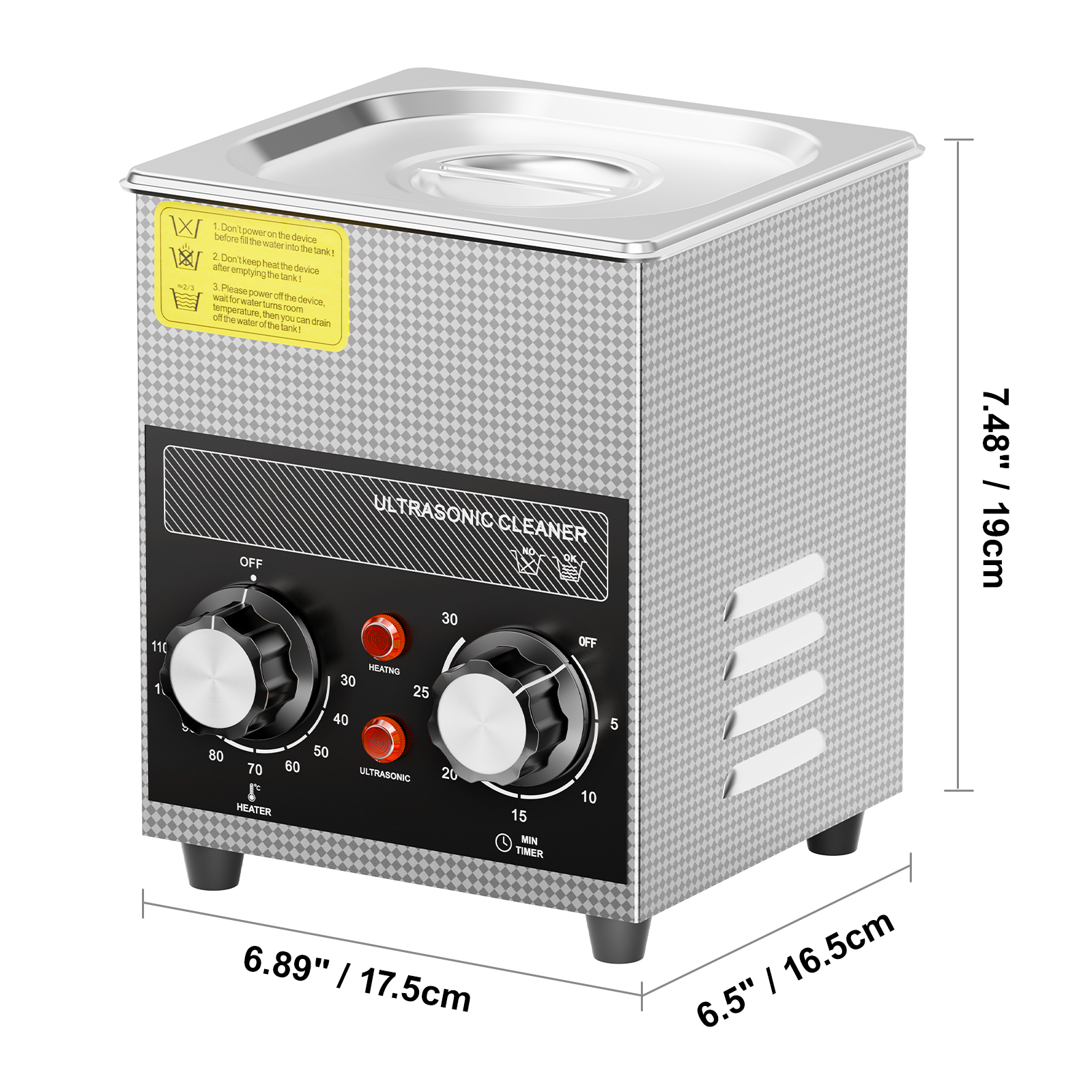2/3/6/10/15/22/30L Ultrasonic Cleaner Heater Timer & Degas Mode Sonic Machine - Picture 10 of 86