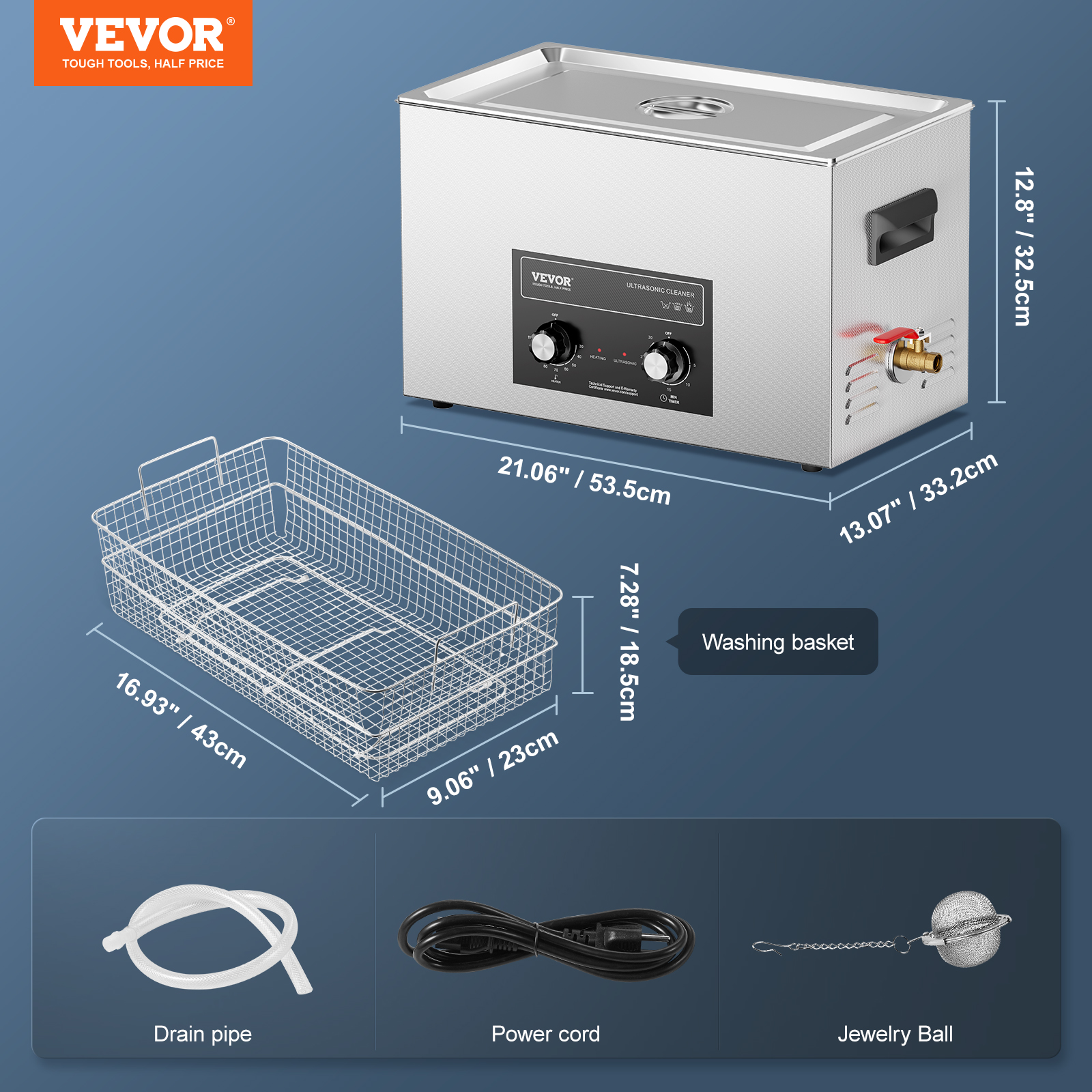 VEVOR 2-30L Ultraschallreiniger mit Heizungstimer & Korb Digitale Schallmaschine - Bild 57 von 86