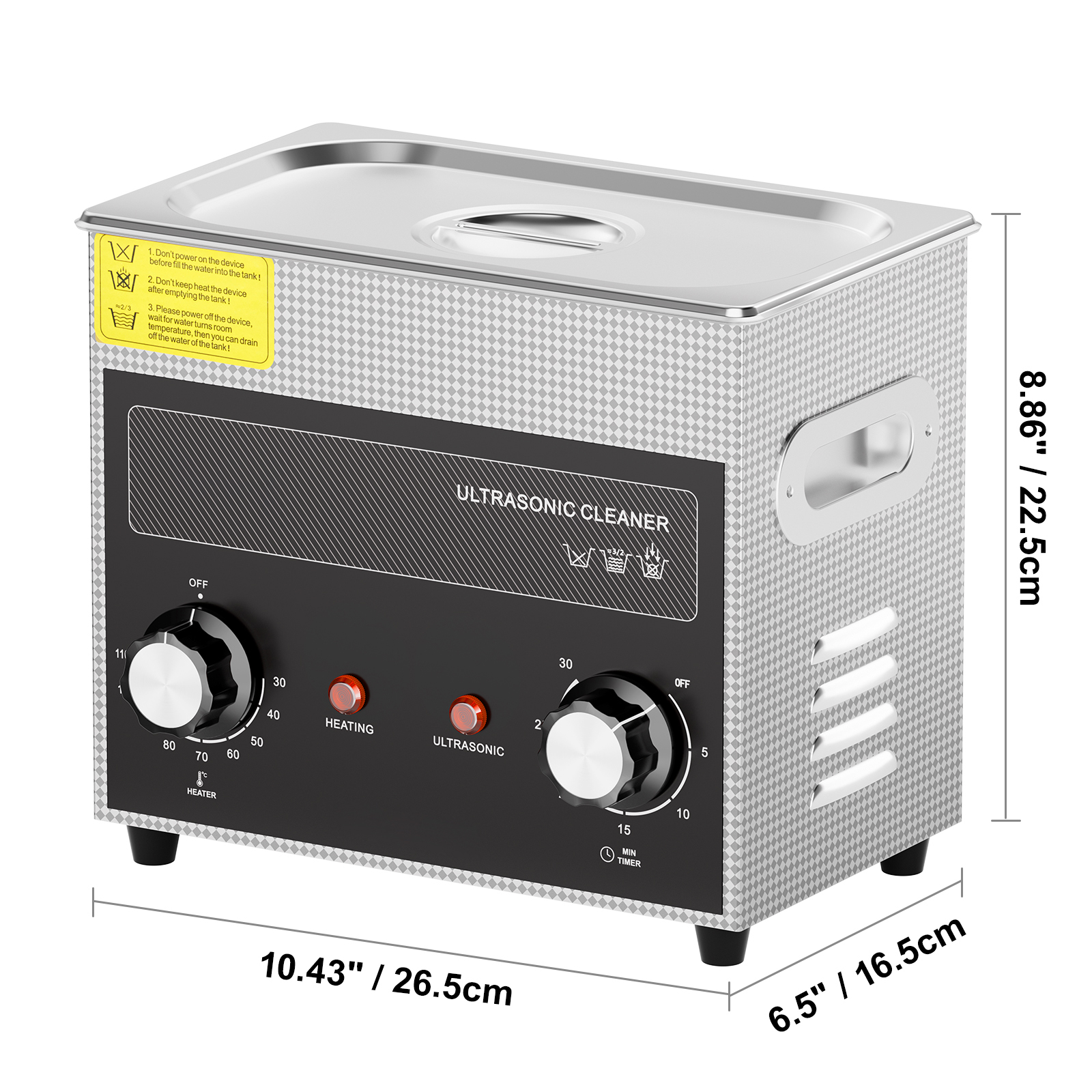 2/3/6/10/15/22/30L Ultrasonic Cleaner Heater Timer & Degas Mode Sonic Machine - Picture 22 of 86