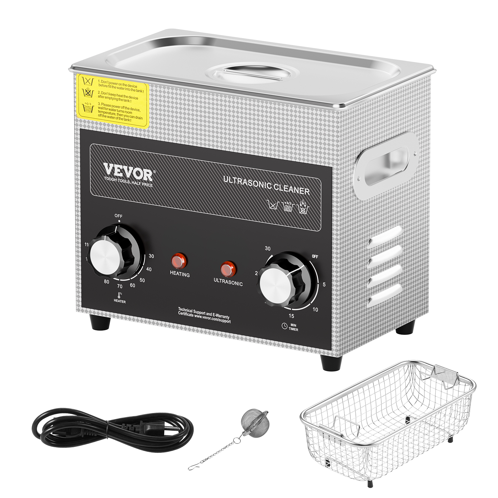 VEVOR 2-30L Ultraschallreiniger mit Heizungstimer & Korb Digitale Schallmaschine - Bild 71 von 86