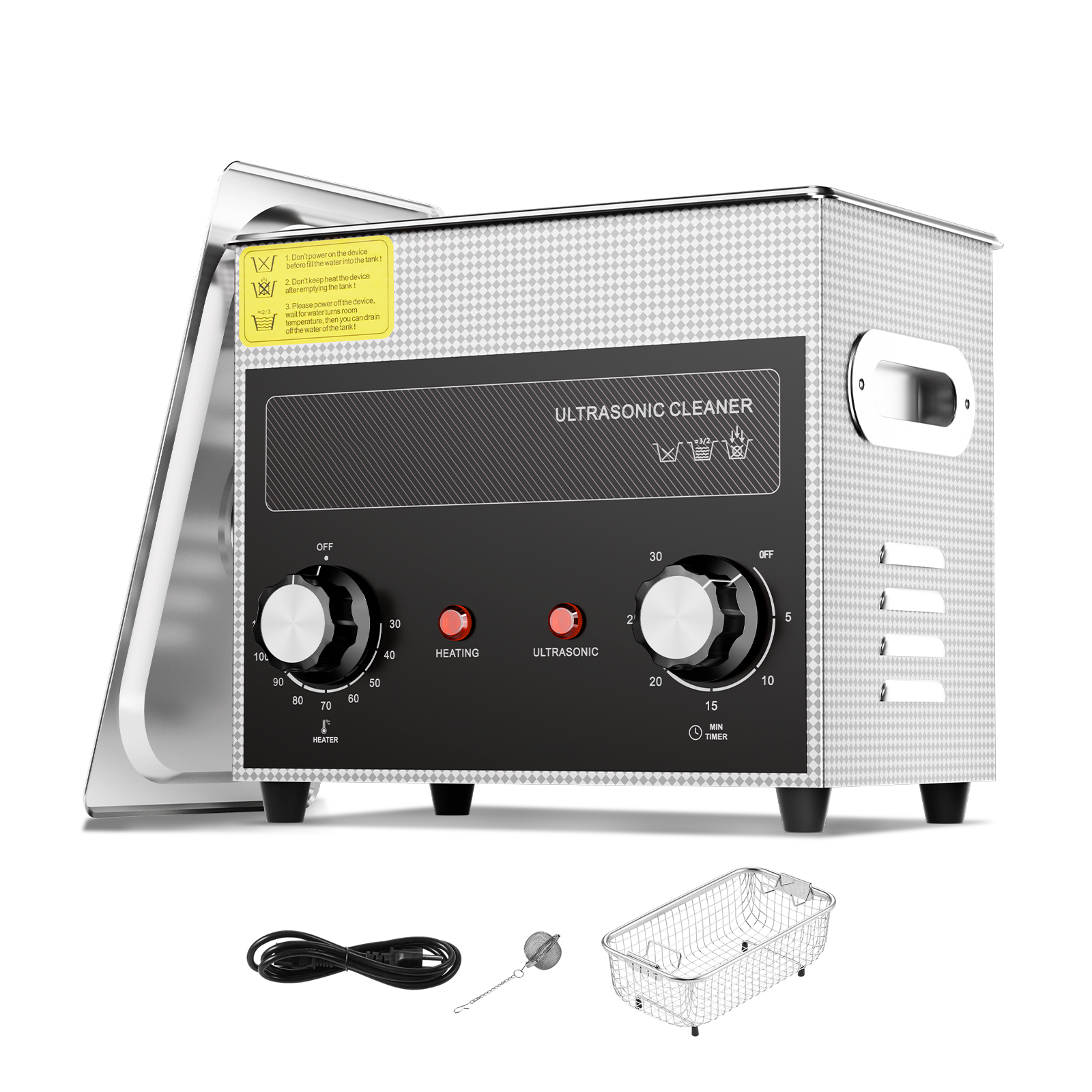 2/3/6/10/15/22/30L Ultrasonic Cleaner Heater Timer & Degas Mode Sonic Machine - Picture 15 of 86