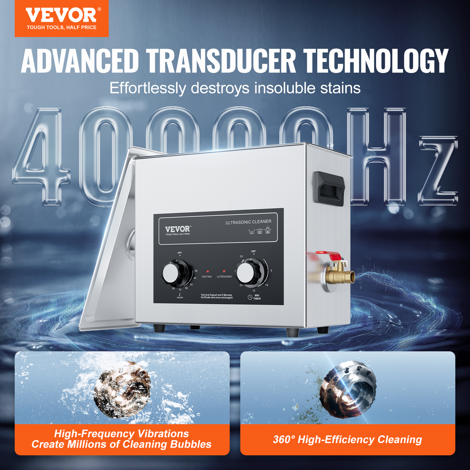 VEVOR 2-30L Ultraschallreiniger mit Heizungstimer & Korb Digitale Schallmaschine - Bild 76 von 86