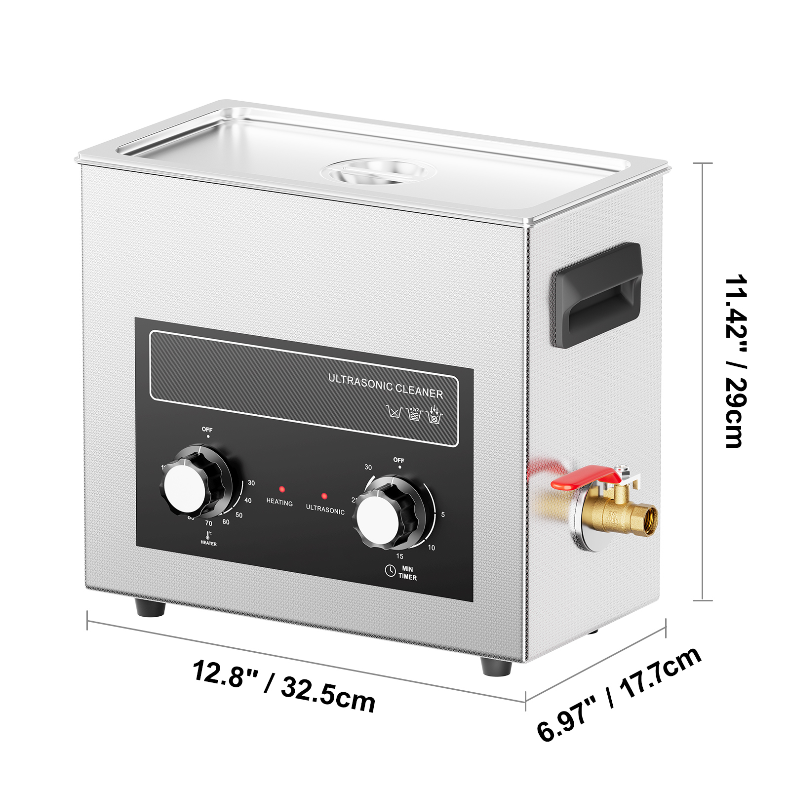 2/3/6/10/15/22/30L Ultrasonic Cleaner Heater Timer & Degas Mode Sonic Machine - Picture 34 of 86