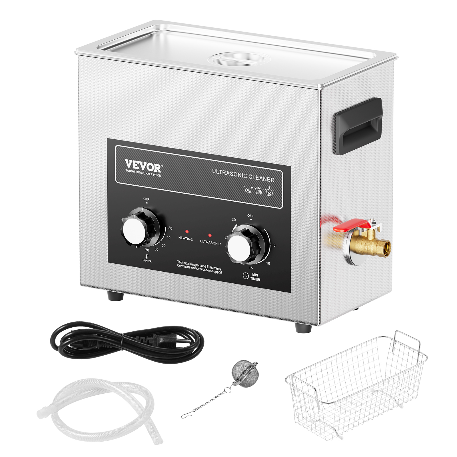 VEVOR 2-30L Ultraschallreiniger mit Heizungstimer & Korb Digitale Schallmaschine - Bild 83 von 86