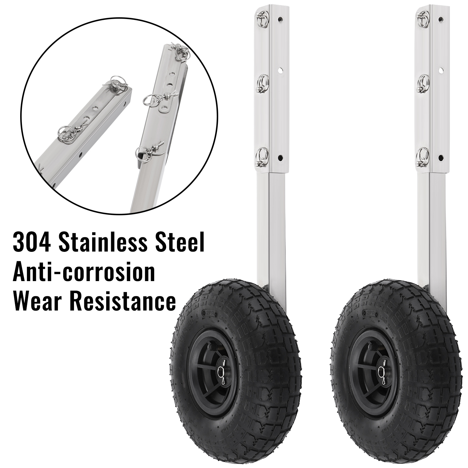 VEVOR Boat Launching Wheels, Boat Transom Launching Wheel, 310 LBS