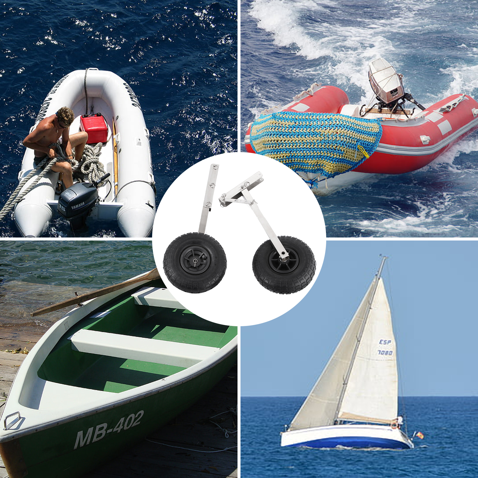 VEVOR Boat Launching Wheels, Boat Transom Launching Wheel, 310 LBS