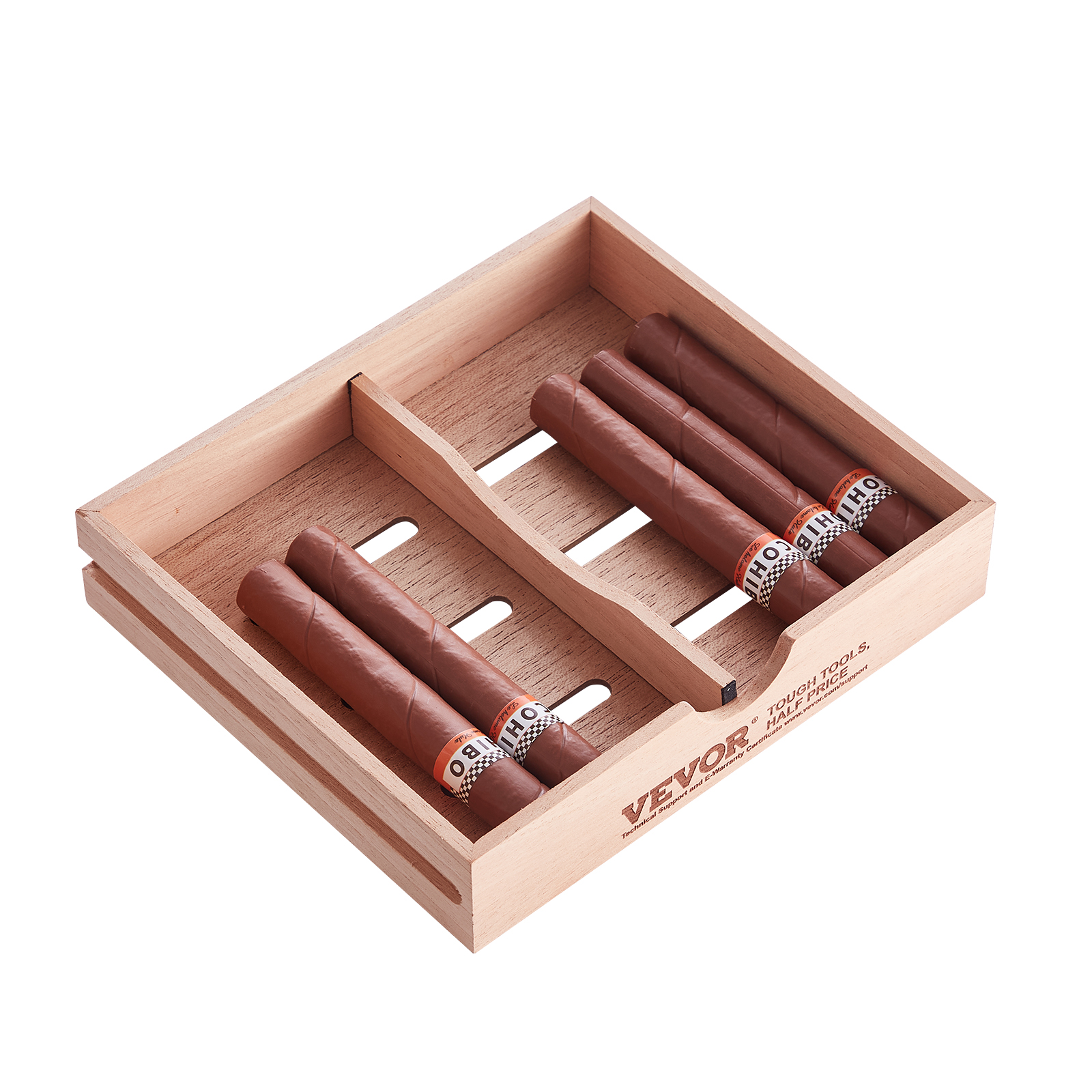 VEVOR 10-25 - 100-150 Zigarren Humidor Glasstop Zeder Zigarren Aufbewahrungsbox - Bild 48 von 74