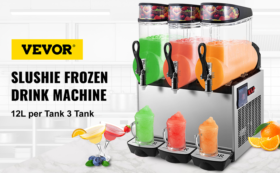 900W Automatic Slushy Machine Margarita Frozen Drink Maker - China
