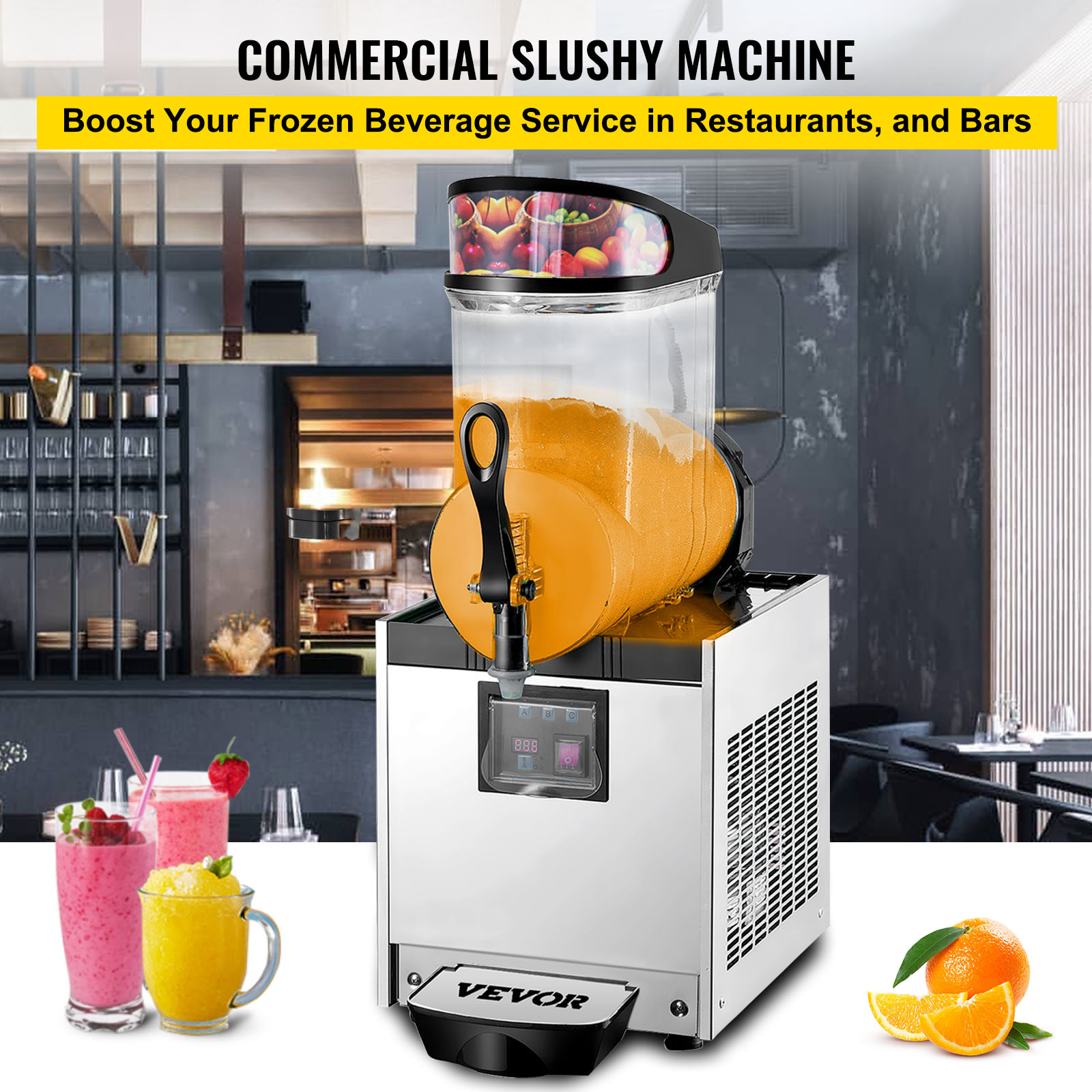 Vevor Slushy Machine Daiquiri Machine Commercial 12lx123 Frozen Drink Machine 77999 Picclick 8098