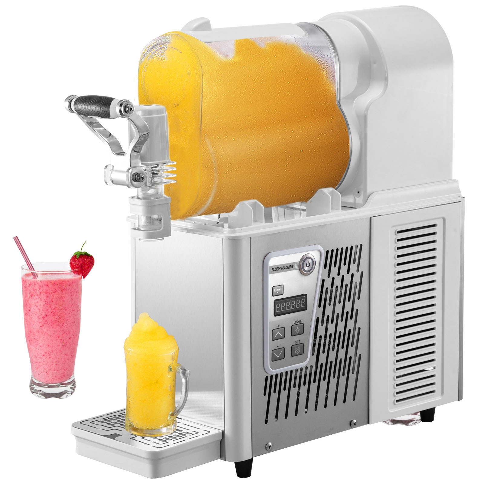 VEVOR VEVOR Máquina de Granizados Comercial, Máquina de Bebidas Granizadas  de un Solo Tazón de 3L, Máquina de Bebidas Congeladas de 330 W con  Preservación de Temperatura, Máquina de Bebidas Congeladas de