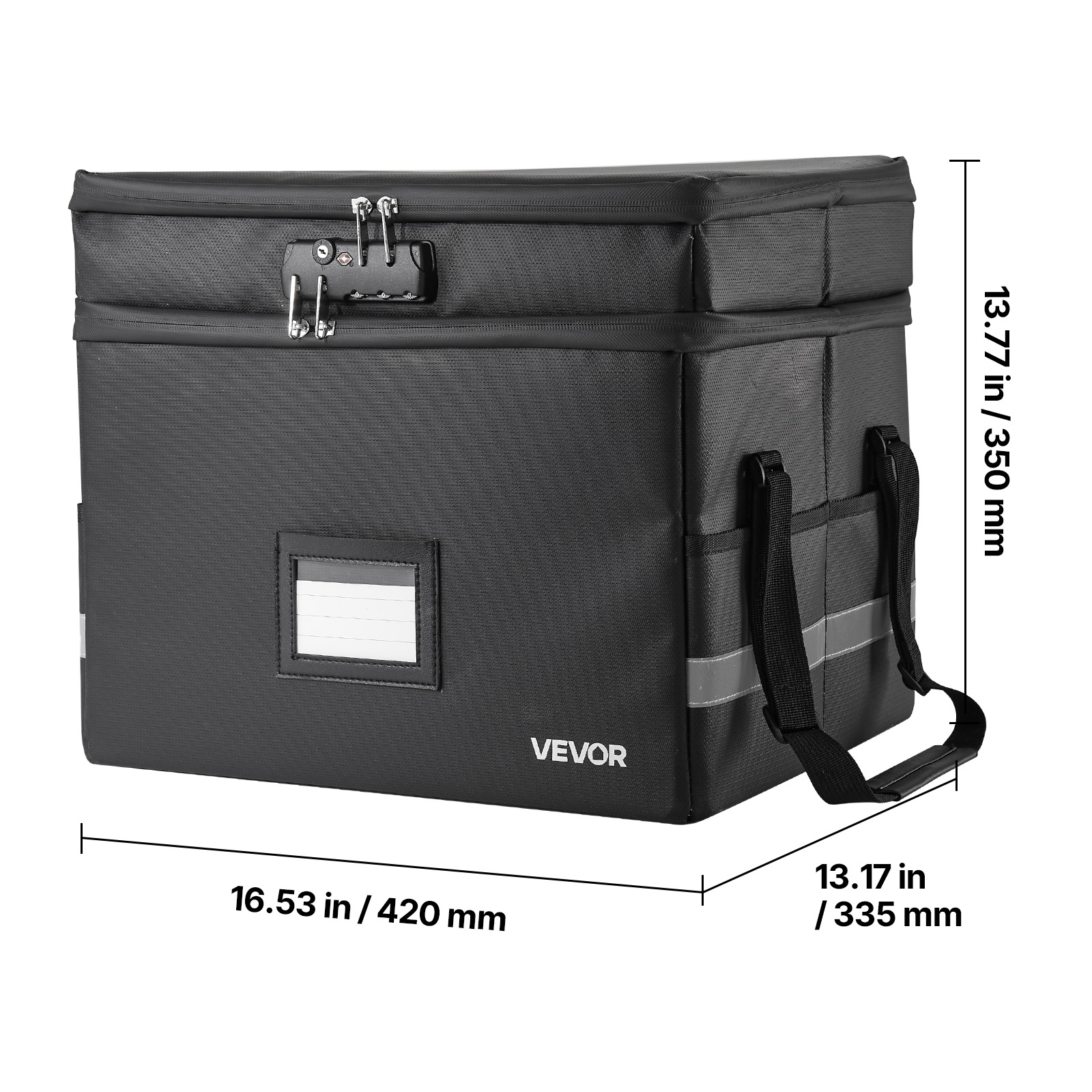 VEVOR Fireproof Document Box, 1832 ℉ Heat Insulated Fireproof ...