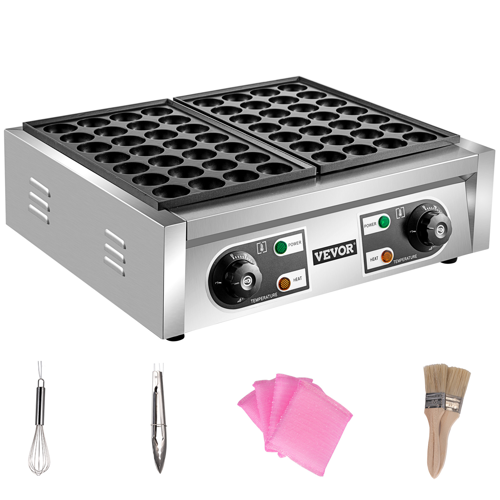 commercial waffle cone maker, stainless steel, non-stick coating