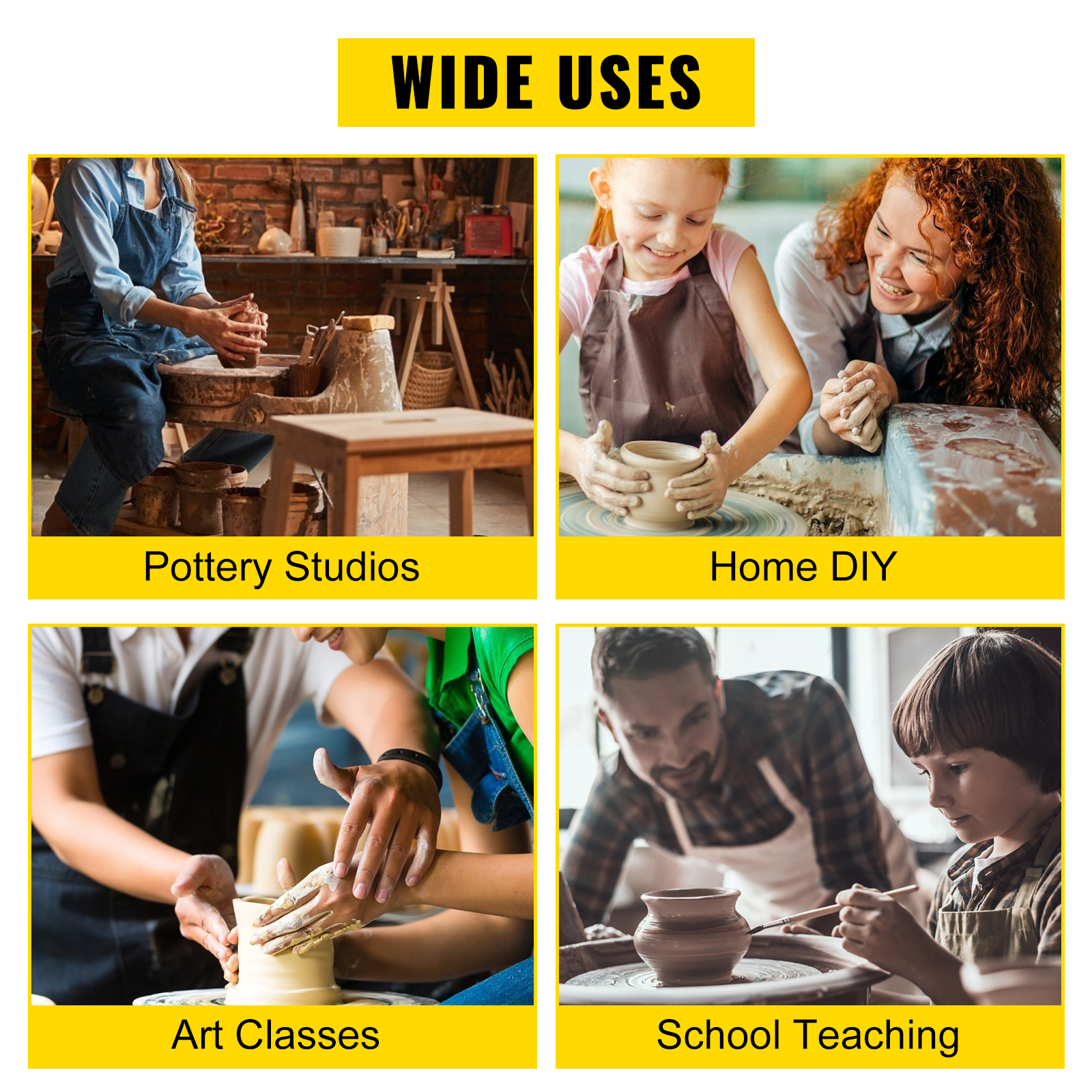 Гончарный круг VEVOR 350 Вт, керамический круг, электрический гончарный круг, синий