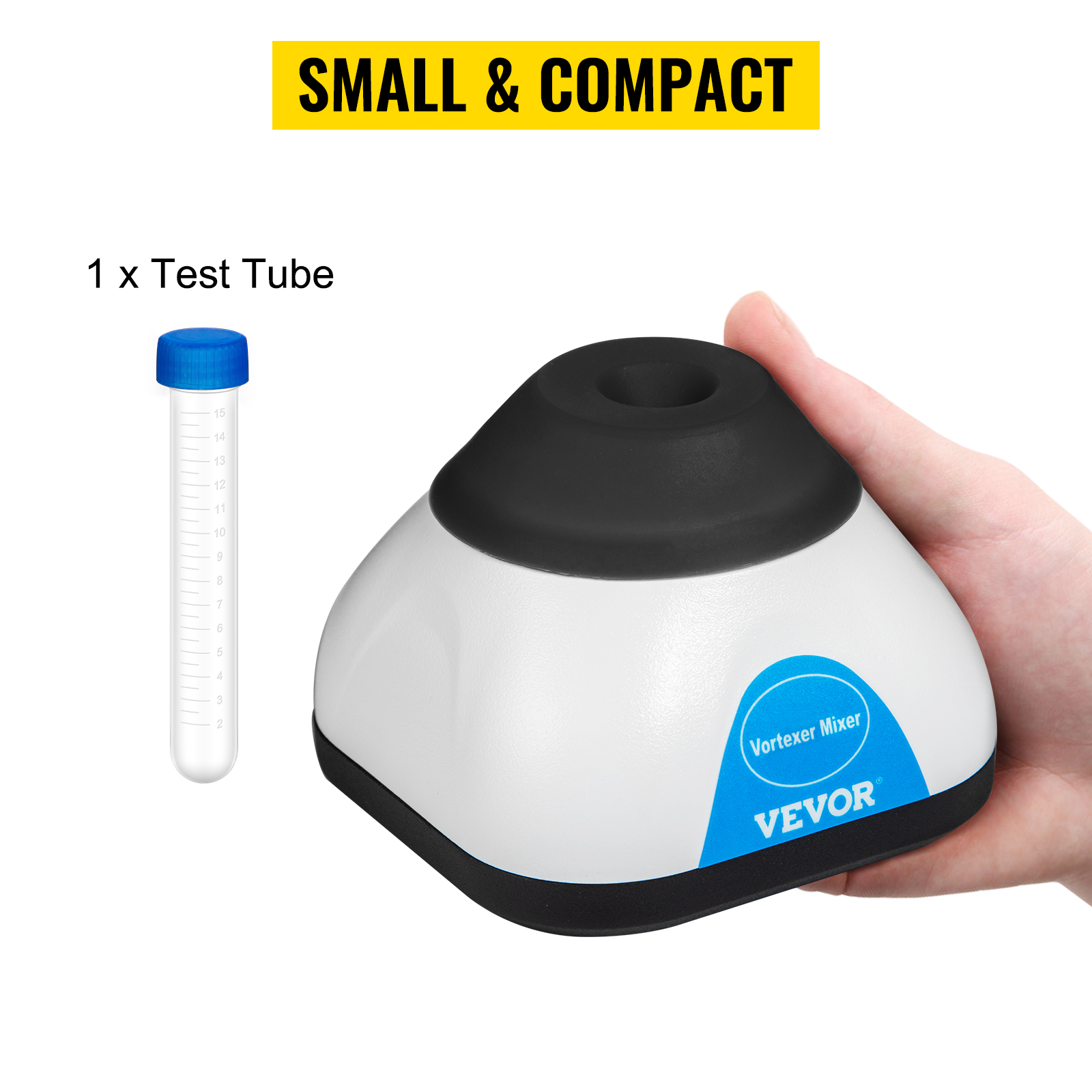 Agitateur Magnétique De Laboratoire - Vitesse 200-2000 Tr/min, Capacité 1-1,5 L, Compact 10x10 Cm, USB-C