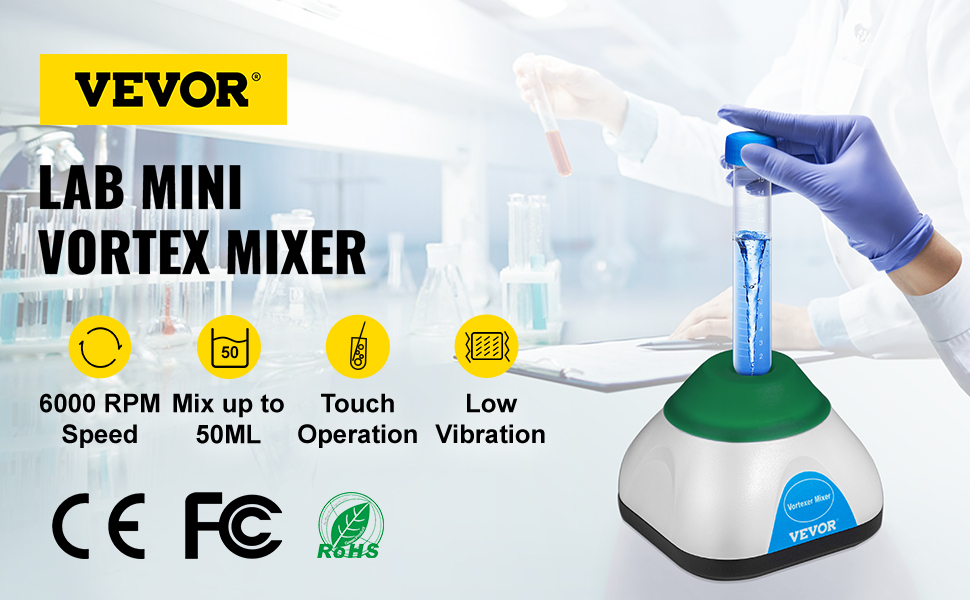 Mini Vortex Mixer - FOUR E'S SCIENTIFIC Lab Vortex Shaker, Speed