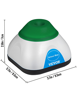 VEVOR Vortex Mixer, 6000rpm Mini Vortex Mixer Shaker Touch Function USB Charging Vortex Shaker, Mix Up to 50ML 6mm Orbital Diameter for Paint Tattoo Ink Test Tube Nail Polish, Test Tube Included