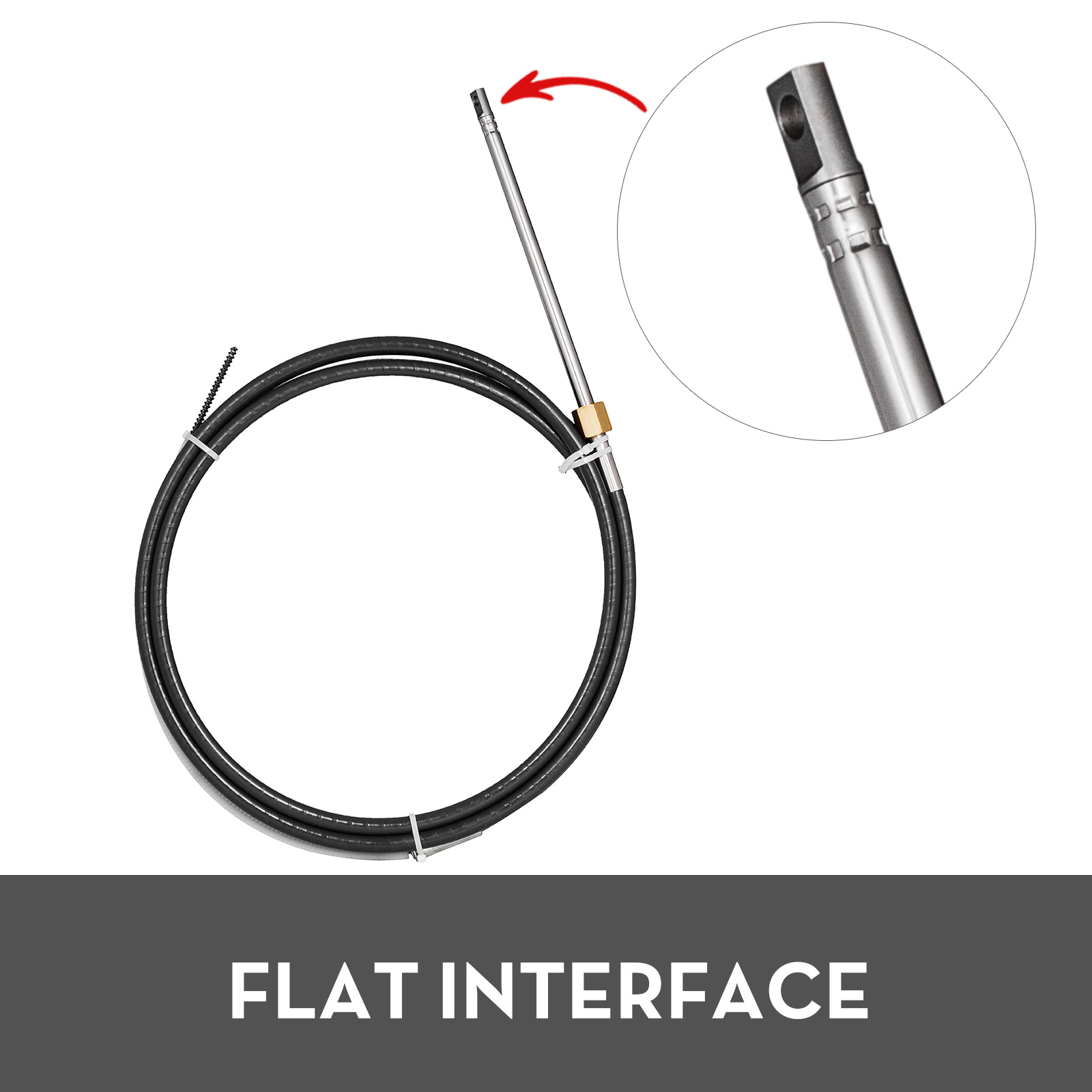 VEVOR Outboard Boat Steering With 12’ Steering Cable Marine Steering