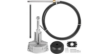 VEVOR Outboard Boat Steering 13' Boat Steering Cable 13 Feet Outboard Steering kit 3/4'' Tapered Shaft for Boat Steering
