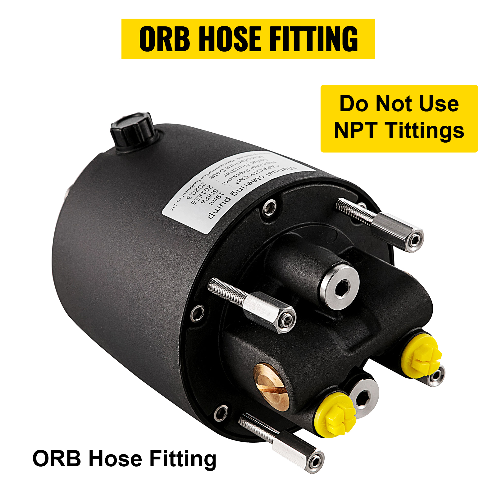 VEVOR Hydraulic Steering Helm Pump 2.0 Outboard Steering for Boats