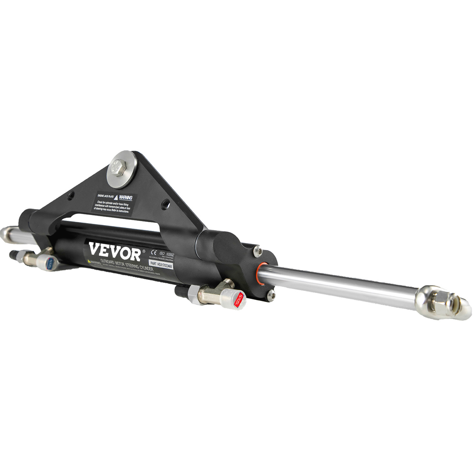 VEVOR Hydraulic Outboard Boat Steering Kit 10-24''Hoses 300HP Helm Pump Cylinder - Picture 38 of 158