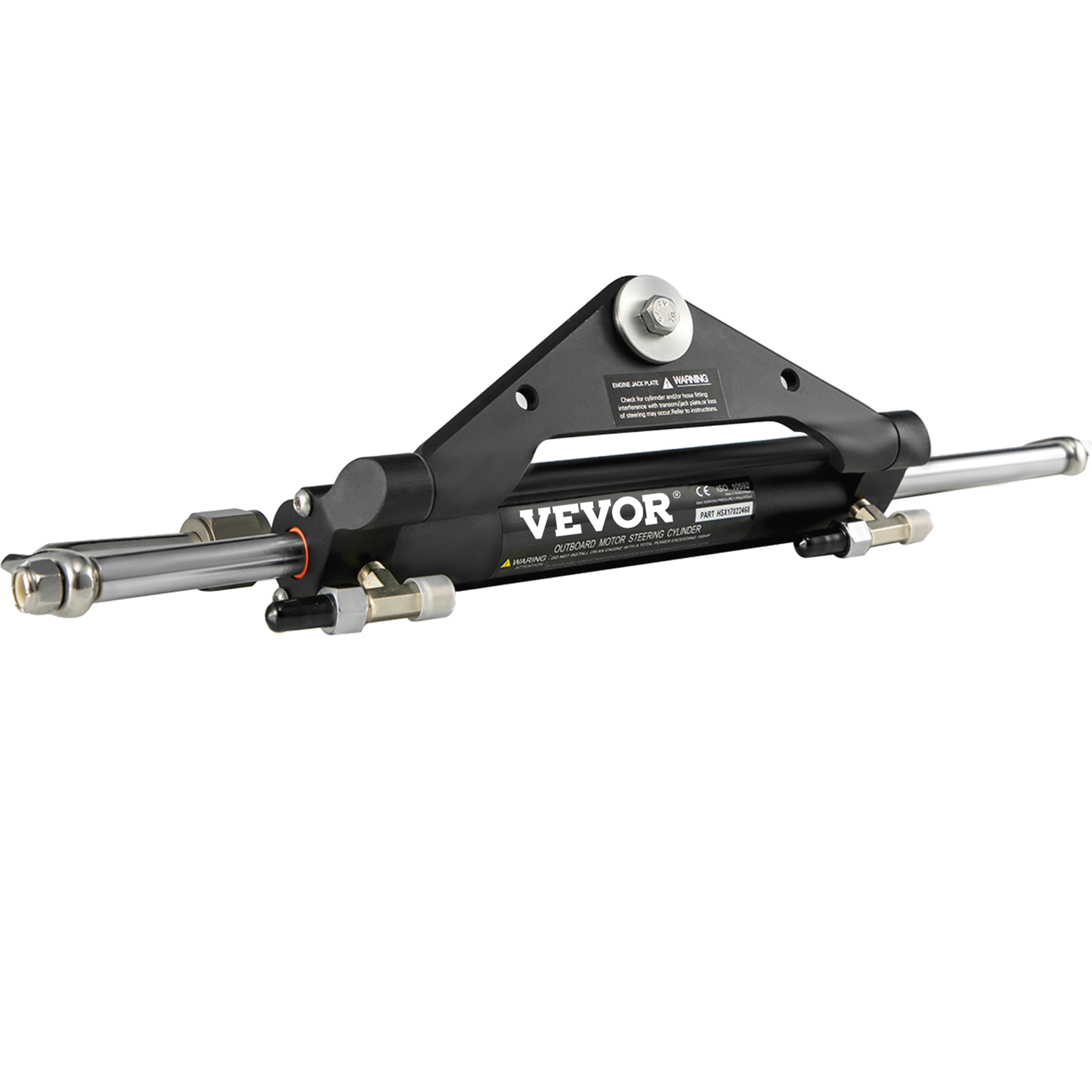 VEVOR Hydraulic Outboard Boat Steering Kit 10-24''Hoses 300HP Helm Pump Cylinder - Picture 35 of 158