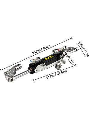 VEVOR 90HP Hydraulic Outboard Hydraulic Steering Kit with Helm Pump Cylinder Marine System Kit