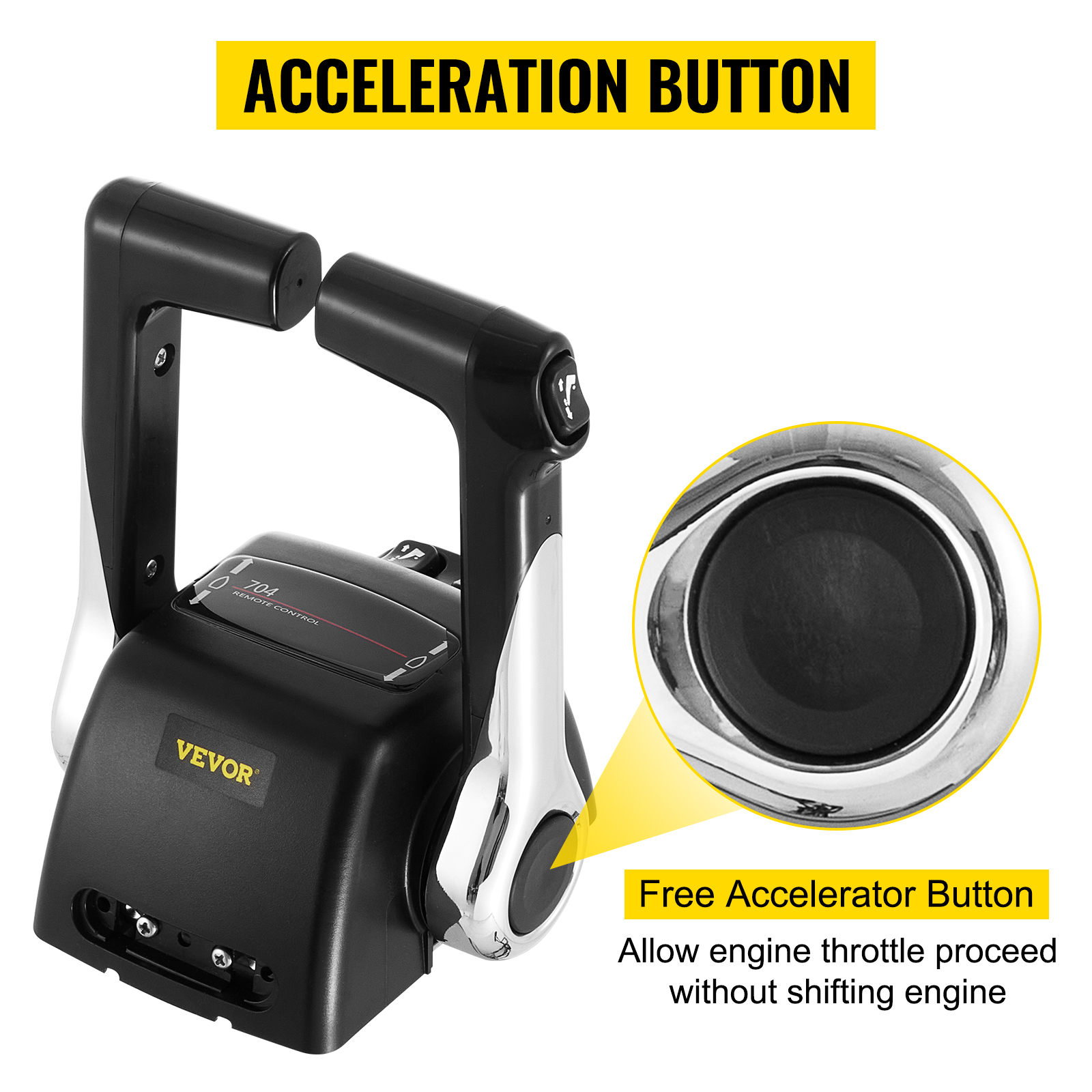 VEVOR Boat Throttle Control 70448207R000 Boat Control Box Dual Twin