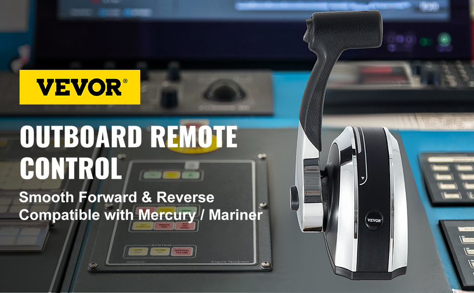 Single Outboard Remoto Control Kit for Mercury 8M0059686 Top Mount Console Box Marine Boat Remote Control Box Single Binnacle Outboard Control Kit 