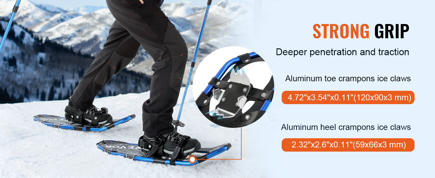 VEVOR 30 inch Light Weight Snowshoes for Women Men Youth Kids