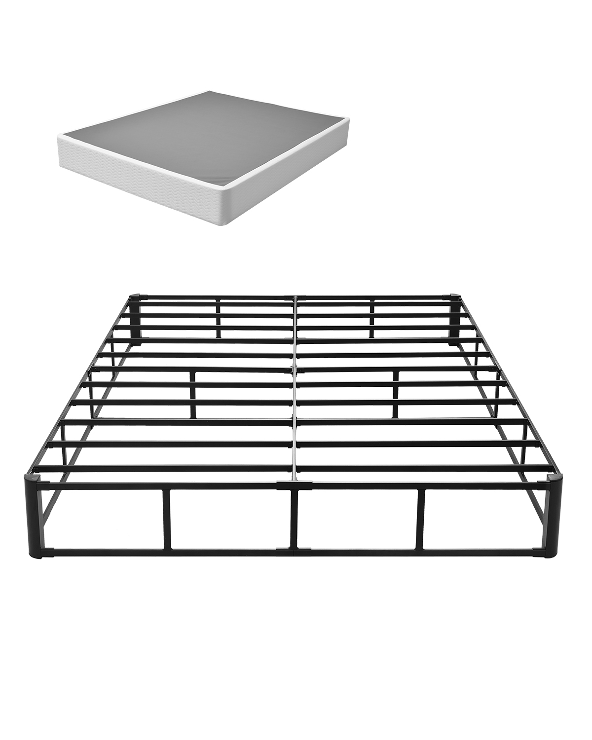 Box Spring Queen/ King Size Bed Frame with Fabric Cloth