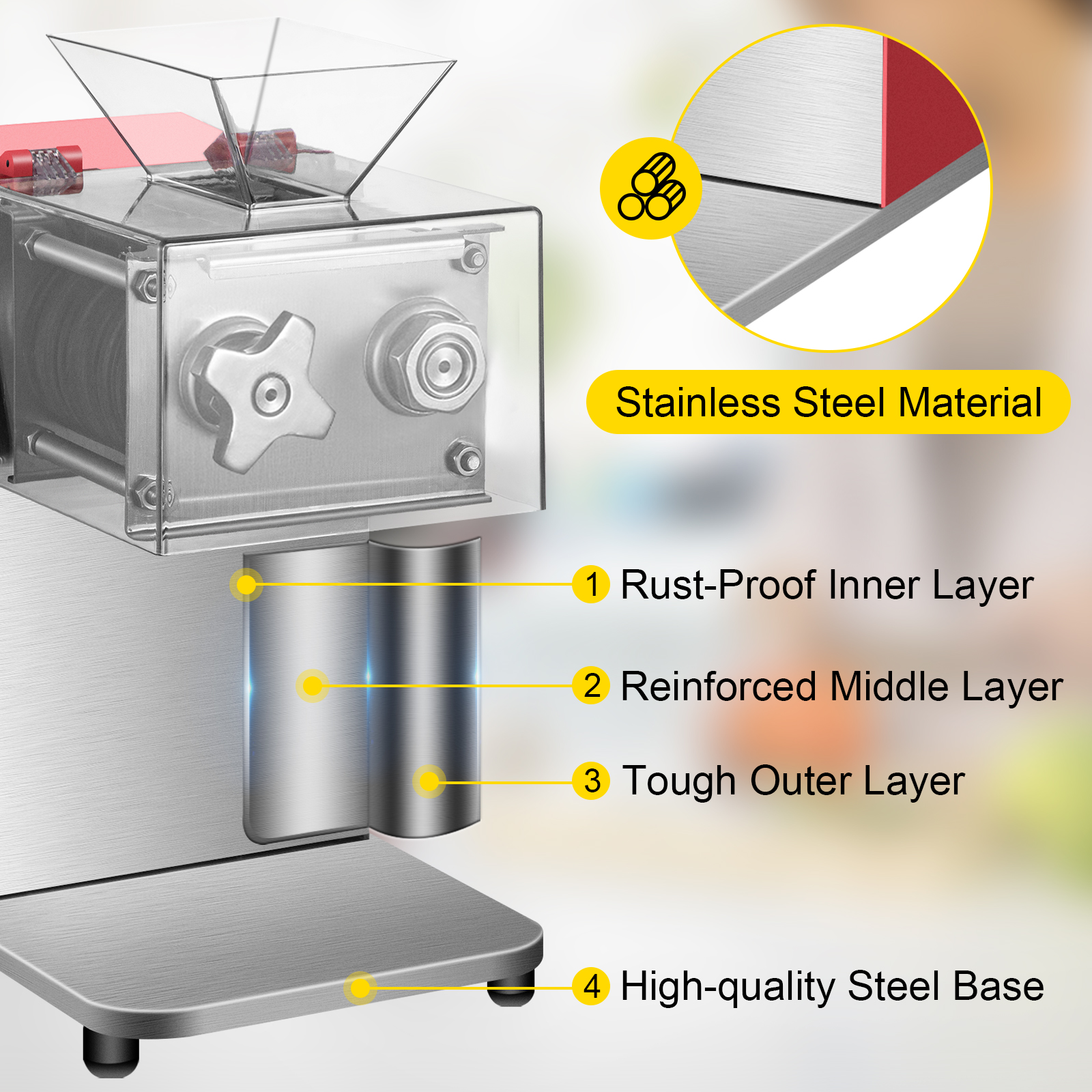 304 automatic commercial frozen meat slicer machine,home mini beef mutton  pork slicer hot pot used meat slicer cutting machine