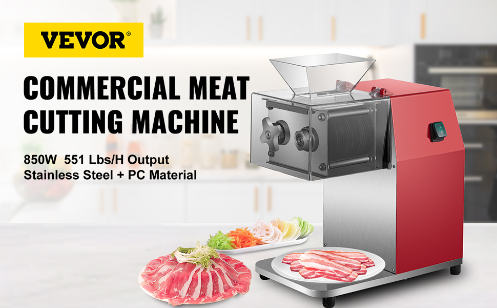 VEVOR VEVOR Commercial Meat Cutter Slicer Meat Shredding Machine 551