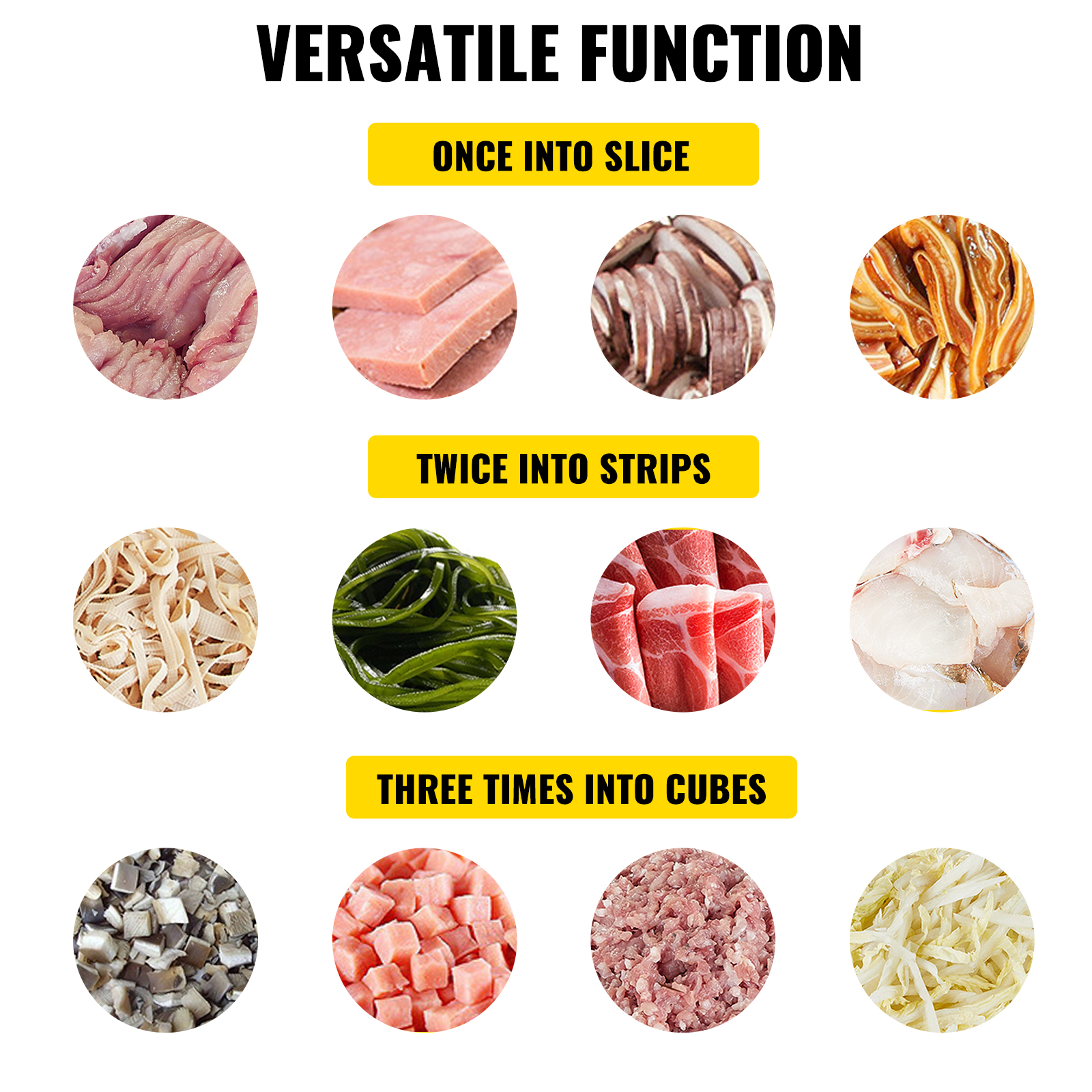 VEVOR VEVOR Commercial Meat Cutter Slicer Meat Shredding Machine 551