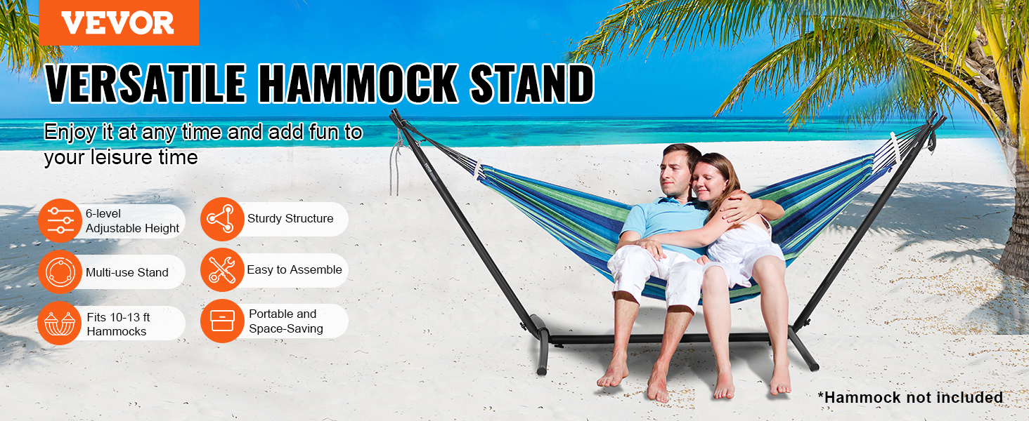 VEVOR Steel Hammock Stand 450 lbs Hammock Frame Fits 10-13 ft