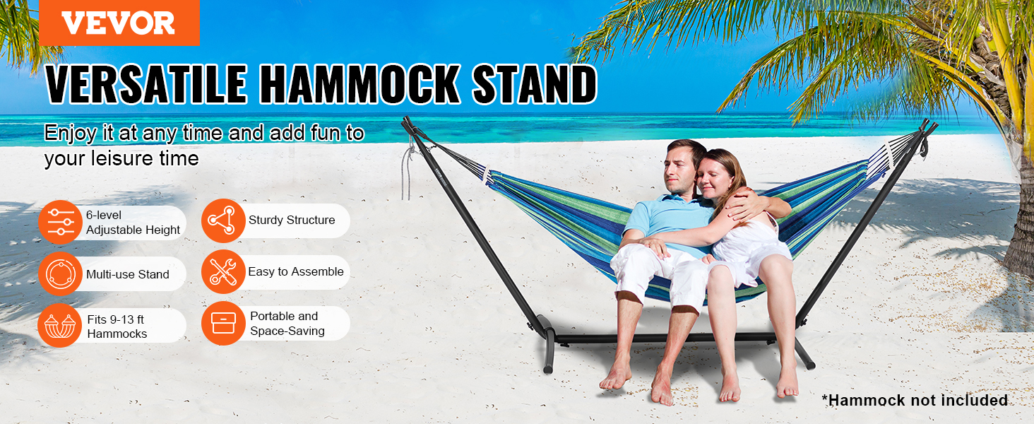 Hamac Exterieur Avec Support Mophorn Stand, 450lbs Capacity Steel