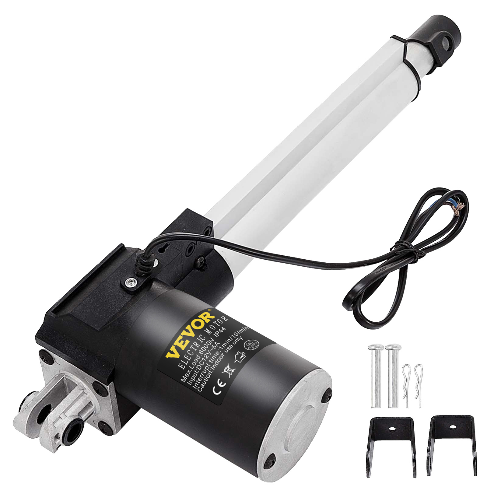 2 Dual 16" Inch Stroke Linear Actuators 330 Pound Max Lift DC 12V Electric Motor 