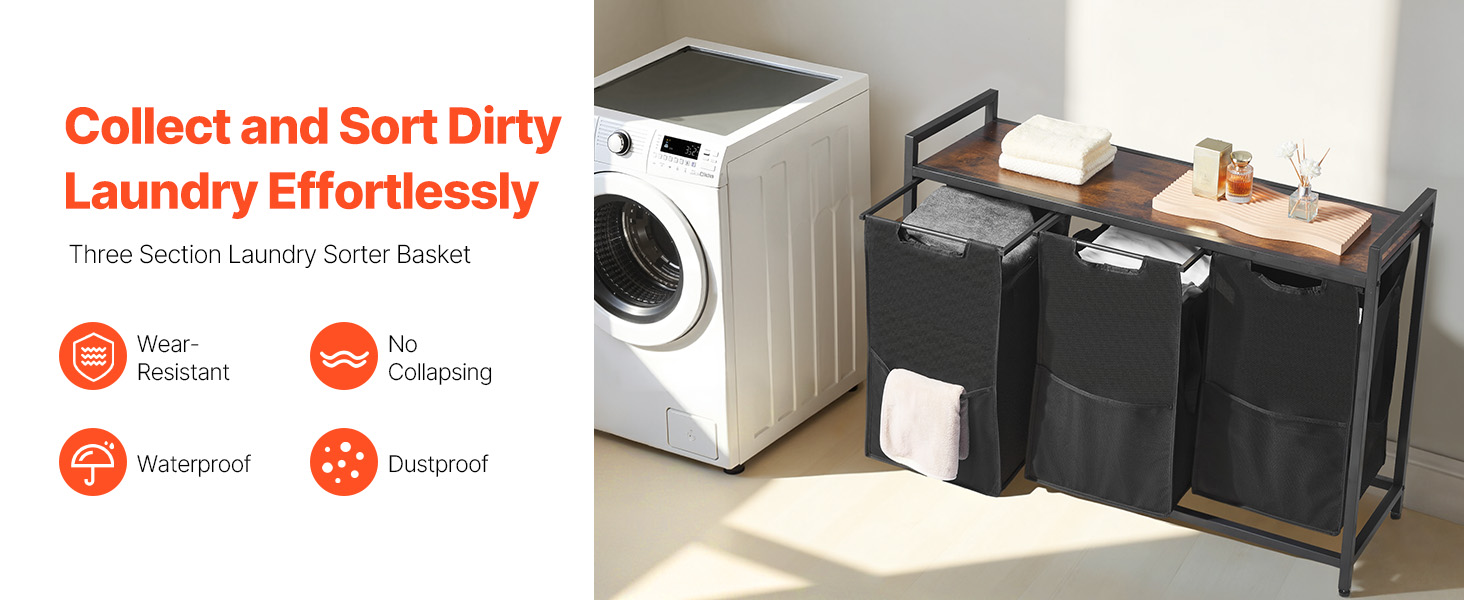 dual compartment laundry sorter