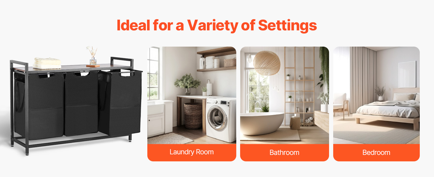 laundry sorter in bedroom