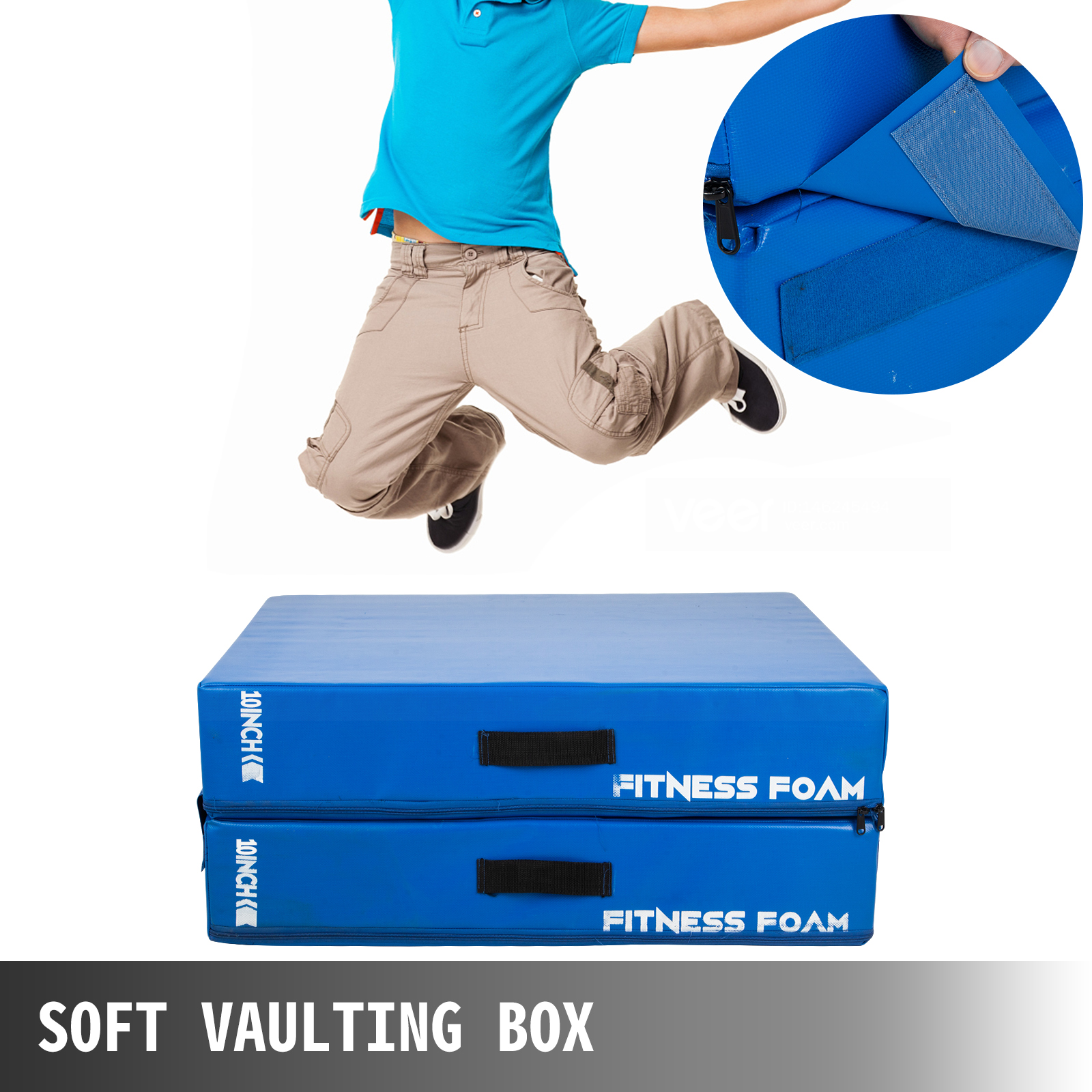 VEVOR Fitness Crash Pad,10 inch Barbell Crash Cushion Pads