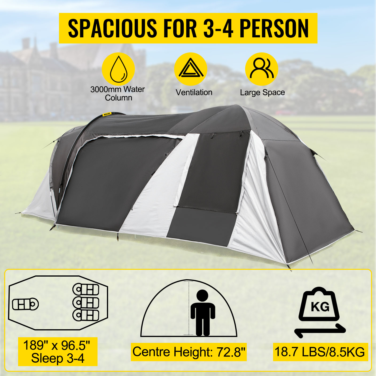 VEVOR Motorcycle Camping Tent Motorcycle Shelter Waterproof Storage Cover  Tent VEVOR US