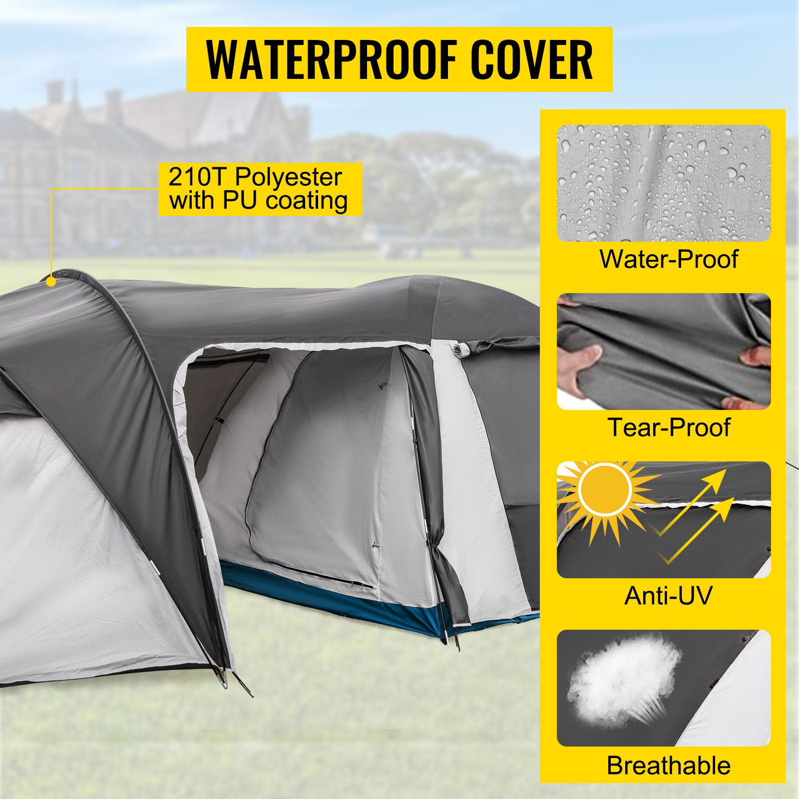 VEVOR Motorcycle Camping Tent Motorcycle Shelter Waterproof Storage Cover  Tent VEVOR US