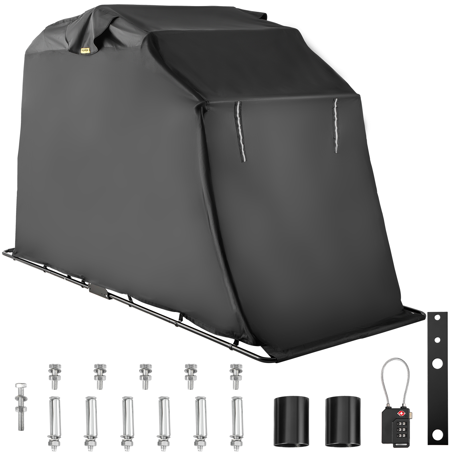 NEVERLAND Large Waterproof Motorcycle Cover – Heavy Duty 190T Polyester – For Honda, Harley, Yamaha & More