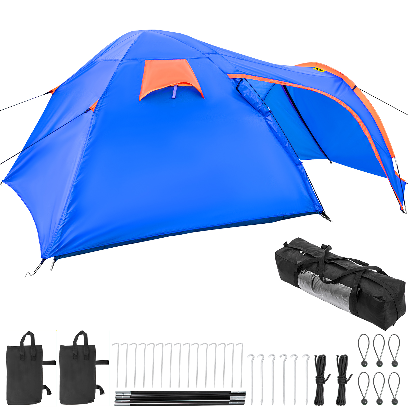 Tente de camping automatique pour l'extérieur, équipement de deux pièces,  cabane à une entrée, construction résistante au vent et à la pluie -  AliExpress