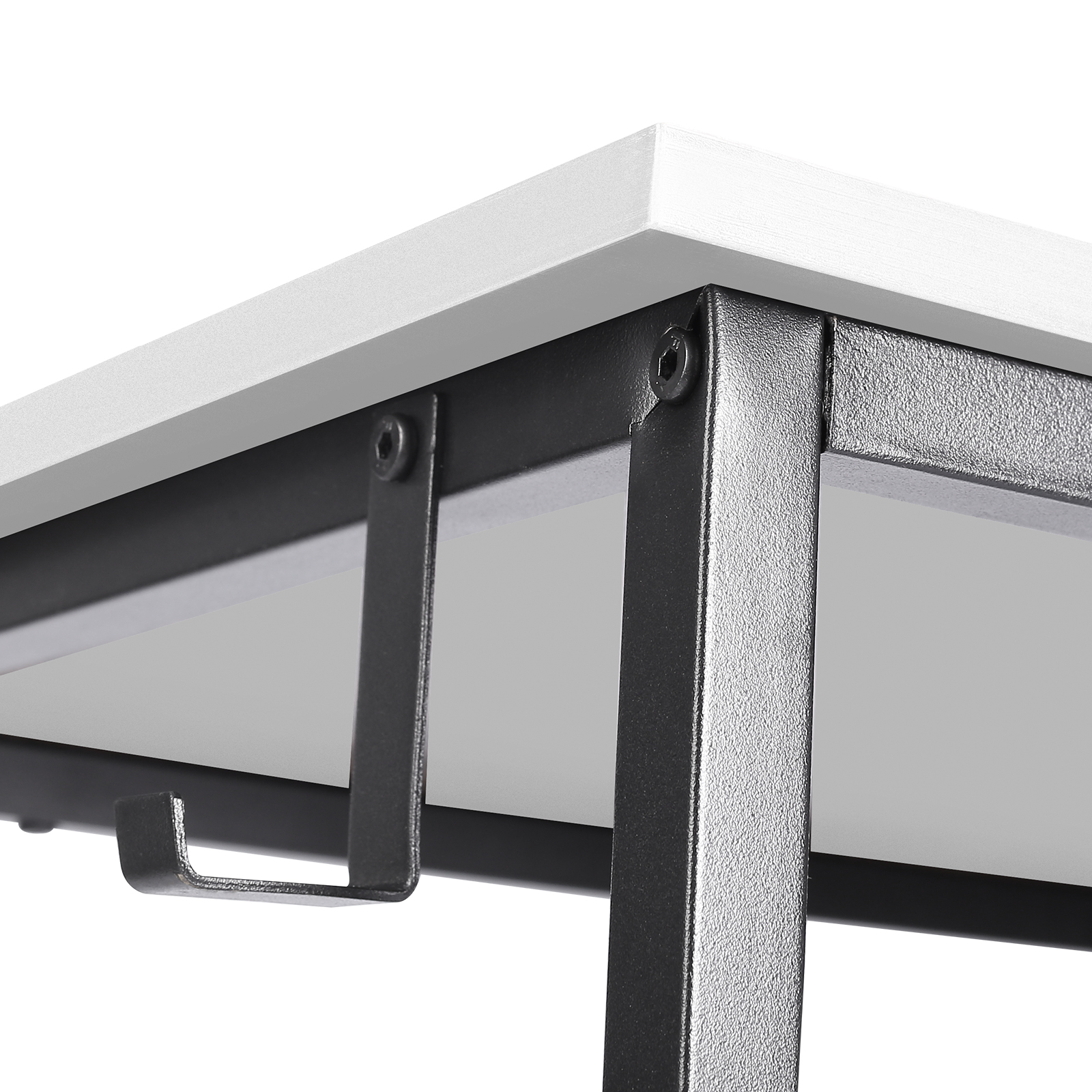 VEVOR L Shaped Computer Desk Corner Desk w/ Shelves 47in for Home ...