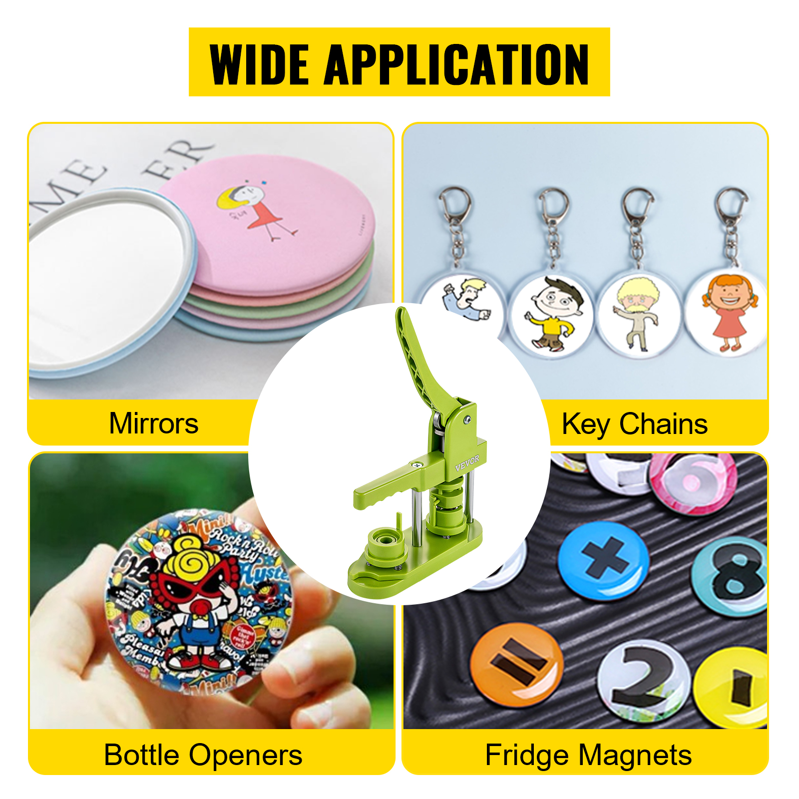 Machine à fabriquer des boutons pour enfant, Machine à fabriquer des  badges, à découper plusieurs cercles, sans Installation