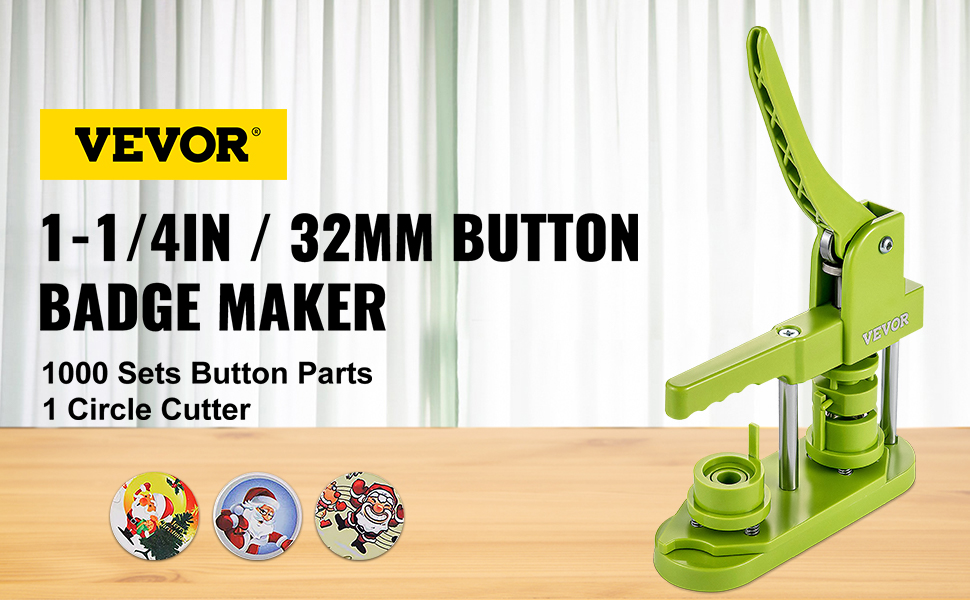  VEVOR Button Maker Button Badge Maker 32mm