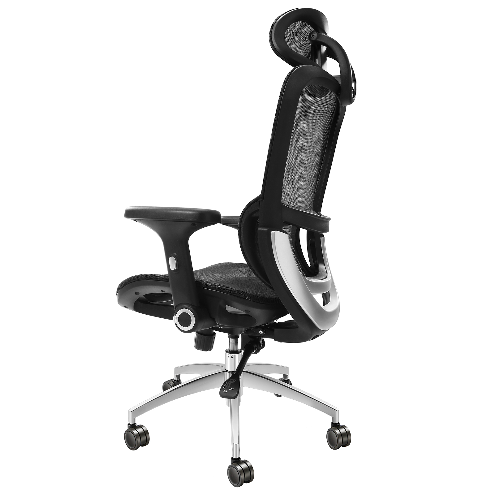 Ergonomic Office Chair Mesh Office Chair Back Lumbar and Head Support - Picture 24 of 38