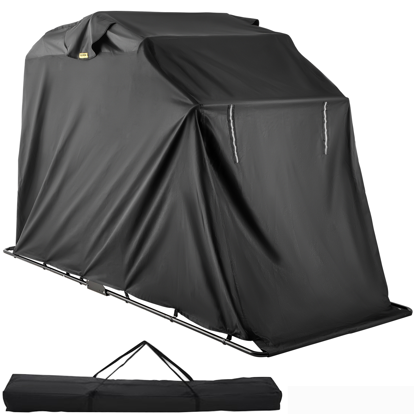 PRETYZOOM Motorcycle Cover – XL Waterproof & Sunscreen Shelter For Dirt Bikes, With Lock Hole (Black)