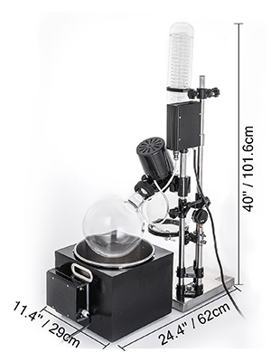 Rotačný výparník VEVOR 5L RotoVap - 180 Lab Rotačný výparník RE-501